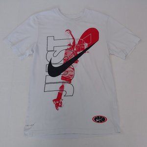 Nike basketball big swoosh graphic tee